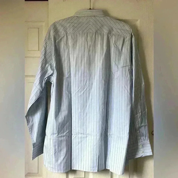 GAP GREEN& blue striped Button Down Long Sleeve dress shirt Size XL NWT - Picture 2 of 7